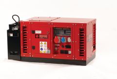 Europower EPS6500TE stroomaggregaat 7 KVA met luchtgekoelde benzine motor 2x 230 Volt (16A) - 1 x 400Volt (16A 5p.) elektrische startend 950000663