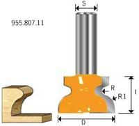 CMT 955.807.11 Vensterbankfrees 34,9 mm schacht 12 mm