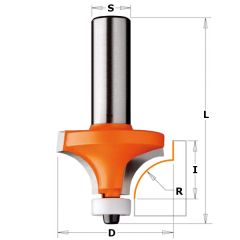 CMT 980.504.11 Corian Kwart Oprondfrees R12,7 + lager schacht 12 mm