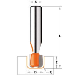 CMT 981.511.11 Corian Rechte Groeffrees met afgeschuinde hoeken 15,87 mm R3,2 schacht 12 mm