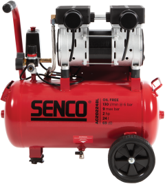 Senco AC20224BL-EU Olievrije Stille compressor 24 liter