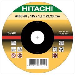 Hikoki 782301 A60U-BF41 doorslijpschijf voor RVS/metaal 115 x 1 mm per 25 
