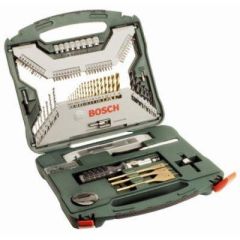 Bosch 2607019330 100-dlg X-line accessoire koffer met diverse boren, bits, dopsleutels en gatzagen