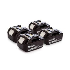 BL1850B 4-pack - 4 x accu 18 Volt 5.0Ah Li-Ion