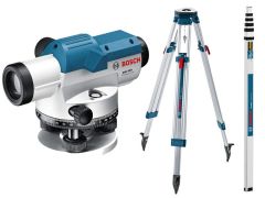 Bosch Blauw GOL20D Waterpasinstrument + BT160 Statief + GR500 Meetlat 061599404R