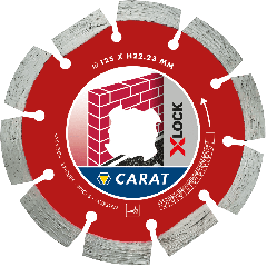 Carat CAXLOCK125 X-LOCK Diamantdoorslijpschijf Classic Baksteen 125 x 22,23