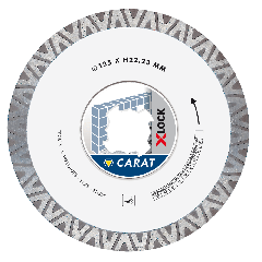 Carat CTXLOCK125 X-LOCK Diamantdoorslijpschijf Tegels/Natuursteen 125 x 22,23