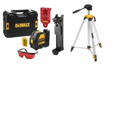 DeWalt DCE088LRTRI Zelfnivellerende Kruislijnlaser Rode Straal  + Statief DE0881T