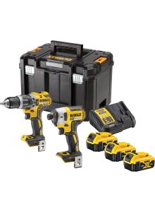 DeWalt DCK266P3T Comboset 18V 3 x 5,0Ah Li-Ion - DCD796 Accuklopboormachine + DCF887 Slagschroever