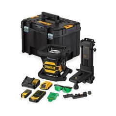 DeWalt DCE080D1GS-QW DCE080D1GS Roterende laser Groen 18 Volt 2.0 Ah Li-ion met Bluetooth