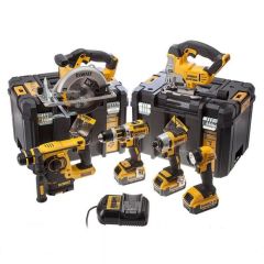 DeWalt DCK699M3T Combopack XR 18 Volt 3 x 4,0 Ah Li-Ion - 5 machines + lamp + 2 T-Stak koffers