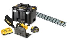 DeWalt DCS520T2R-QW-DWS5022-XJ DCS520T2R-QW XR FlexVolt 54 Volt 6,0Ah Li-Ion Invalzaag 165mm + Liniaal 1500mm