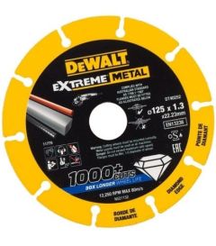 DeWalt DT40252-QZ DT40252 Diamantschijf – Extreme Metal -125 x 22.23 x 1.3 mm