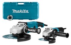 Makita DK0054X1 Haakse slijper combiset met koffer (GA9020R+9558HNRG) + 2 diamantschijven