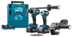 Makita DK0125G301 Combiset 40V Max 4,0Ah Li-Ion - DF001G accuboor + TD001G slagschroever + GA005G slijper in MBox