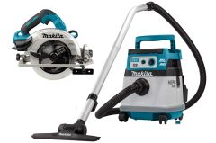 Makita DLX2382UX1 Combiset 2 x 18V met AWS - DHS783 cirkelzaag 190mm + DVC157L stofzuiger excl. accu's en lader + 5 jaar dealer garantie!