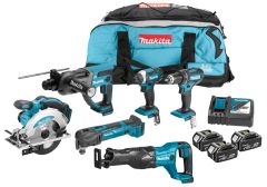 Makita DLX6038T Comboset 18V 3 x 5,0Ah - De nieuwste combo 5,0 AH machines