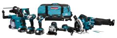 Makita DLX8026TW1 Comboset 18V 3 x 5,0Ah - 8 machines in sporttas