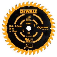 DeWalt DT1668-QZ DT1668 HM cirkelzaagblad 184 x 16 x 40T voor hout/MDF