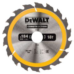 DeWalt DT1941-QZ Cirkelzaagblad 184 x 30 mm 18T ATB 20°