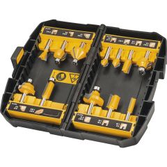 DeWalt DT90016-QZ Frezenset 12-delige schacht 8 mm