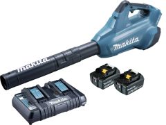 Makita DUB362PG2J 2 x 18 volt Bladblazer 6,0Ah Li-Ion + incl 2 x Accu + Duo Lader