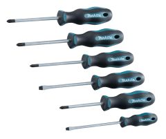 Makita E-10528 Schroevendraaierset 6-delig SL4 / SL5,5 / PH1 / PH2 / PZ1 / PZ2