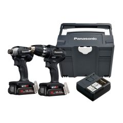 Panasonic EYC231PN2G Comboset Accuboor EY74A3 en Slagschroefmachine EY76A1 18 Volt 3.0 Ah Li-ion in systainer