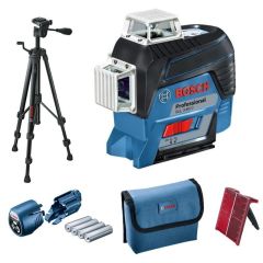 Bosch Blauw GLL3-80 C Kruislijnlaser 12V + BT150 statief 0601063R01