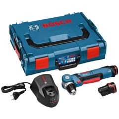 Bosch Blauw GWB 12V-10 Haakse boormachine 12 Volt 2,0 AH in L-Boxx 0601390908