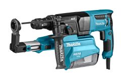 Makita HR2653TJ 230 V Combihamer Met stofafzuigunit en verwisselbare boorkop in Mbox