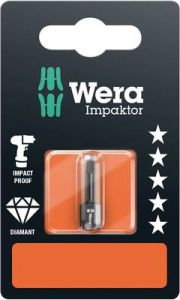 Wera 05073931001 868/1 IMP DC SB SiS Vierkant-bit Gereedschapsstaal Gelegeerd, Diamant gecoat D 6.3 1 stuk