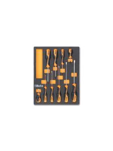 Beta 024500208 M208 Soepele voorgevormde inzetbakken met assortiment gereedschap