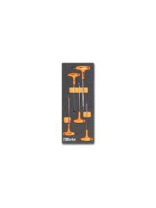 Beta 024500055 M55 Soepele voorgevormde inzetbakken met assortiment gereedschap