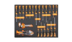 Beta 024504245 MB45 Soepele voorgevormde inzetbakken met assortiment gereedschap