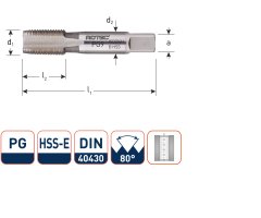 Rotec 345.1350 HSSE 800 M.Tap PG 13,5-18