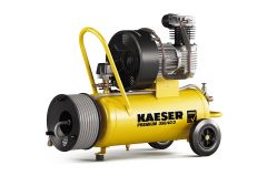 Kaeser 1.1814.00010 Premium 350/40D Zuigercompressor 400 Volt + Haspel incl. 20 mtr. luchtslang