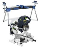 Festool KS120REB TN3200 KAPEX KS120REB afkort-trekzaag + TN onderstel (inklapbaar) + extra zaagblad!