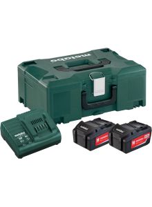 Metabo 685064000 Accu Pakket 2 x 18V 4,0Ah Li-Ion + Lader ASC30-36 in Metaloc