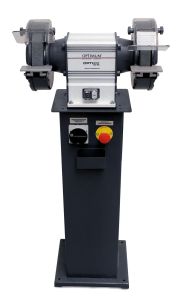 Optimum 790025001 Optigrind GU20NS Werkbankslijper met noodstop op sokkel 200 mm 230 Volt