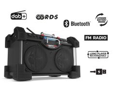 PerfectPro RH3 RockHart BT Bouw Radio DAB+ en Bluetooth 230 Volt Netstroom of accu