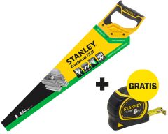 Stanley STHT20352-0SB Handzaag Universal Jet Cut vertanding 550 mm + rolbandmaat tylon 5 mtr