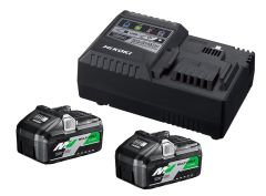 HiKOKI UC18YSL3WFZ BoosterPack - 2 x BSL36B18 Multivolt Accu 36V 4.0Ah/ 18V 8,0Ah Li-Ion + UC18YSL3 Snellader