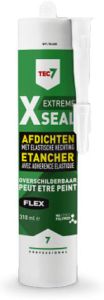 TEC7 528009000 X-Seal All-In-One Afdichtings- en Afwerkingskit Wit RAL9003 patroon 310ml