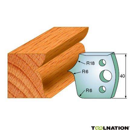 CMT 690.046 Profielmes paar hoogte 40 mm nummer 46 - 1