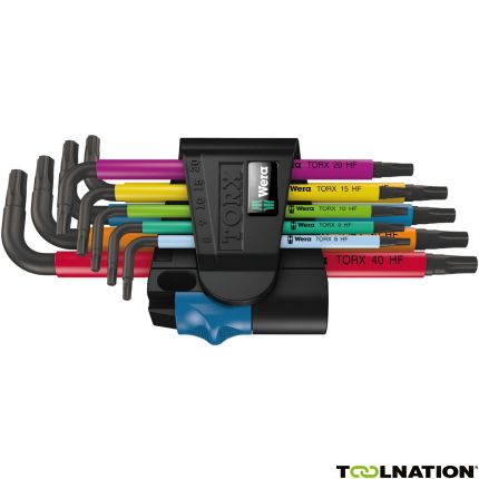 Wera 05024179001 967 SL/9 TORX HF Multicolour Stiftsleutelset met vasthoudfunctie, 9-delig - 2