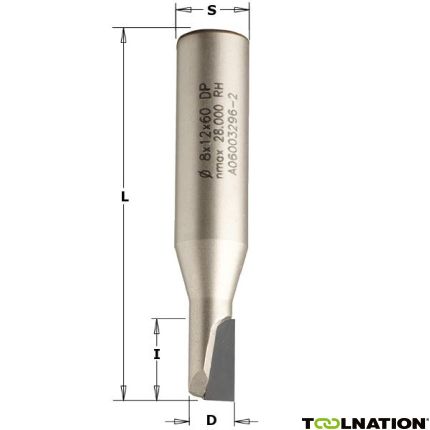 CMT 141.101.61 Diamant frees met met scherende snij-plaketten DP Z1 diameter 10mm - 1