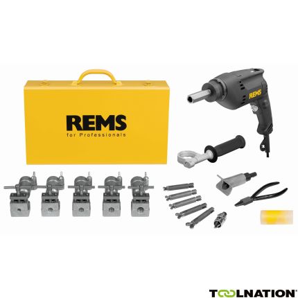 Rems 156012 R220 Twist/Hurrican Set 12-14-16-18-22 Elektrische Buisuithaler/Optromper - 1