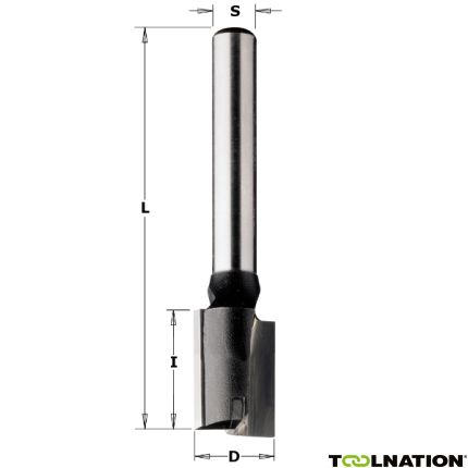 CMT 174.290.11 29 mm Groeffrees met ook onderkant bezet met HM schacht 8 mm - 1