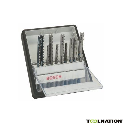 Bosch 2607010542 10-delige Robust Line decoupeerzaagbladenset Wood en Metal - 1